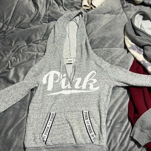 Gray Victorious secret pink sweatshirt